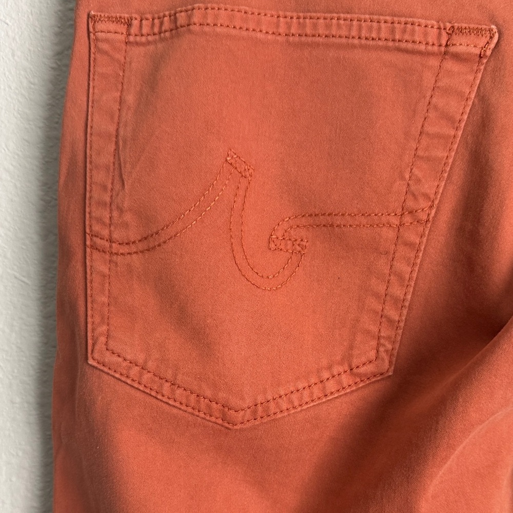 AG Adriano Goldschmied Men's The Graduate Tailored Leg Burnt Orange Pants 33X34 - Picture 11 of 13